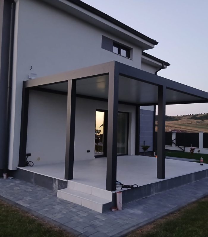 Proiect Sunbrero – pergolă pentru terasă rezidențială în Cluj